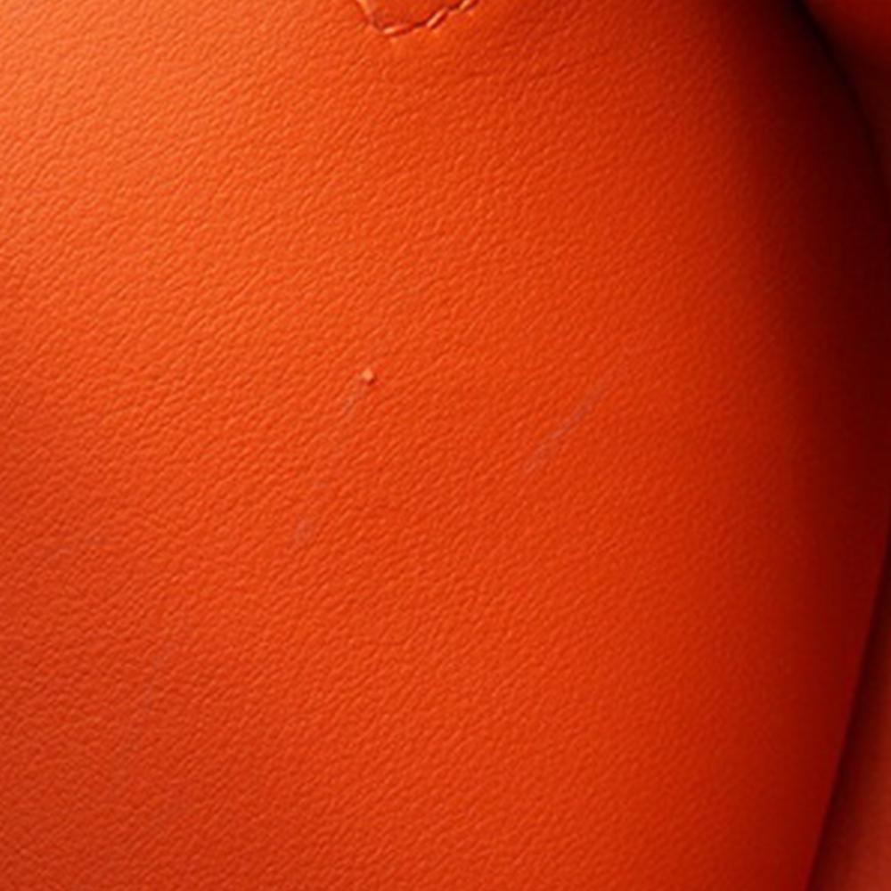 Hermès AB Hermès Orange Calf Leather Swift Mini Jypsiere France