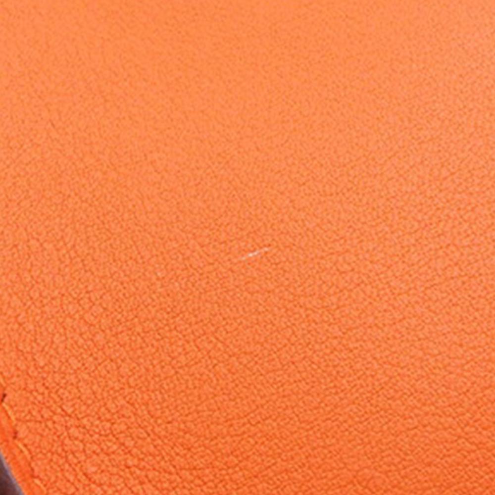 Hermès AB Hermès Orange Calf Leather Swift Mini Jypsiere France