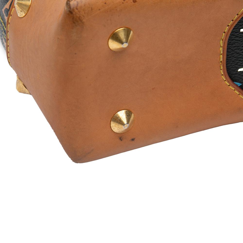 Louis Vuitton B Louis Vuitton Black Monogram Multicolore Canvas Canvas Monogram Multicolore Judy MM France