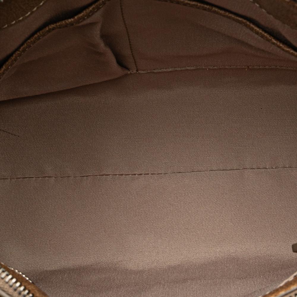 Burberry B Burberry Brown Beige Coated Canvas Fabric Embossed Supernova Check Satchel China