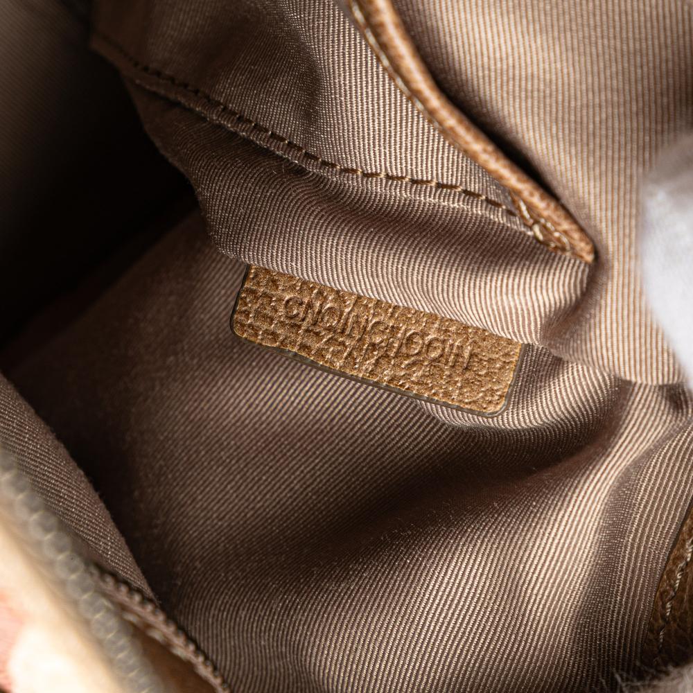 Burberry B Burberry Brown Beige Coated Canvas Fabric Embossed Supernova Check Satchel China