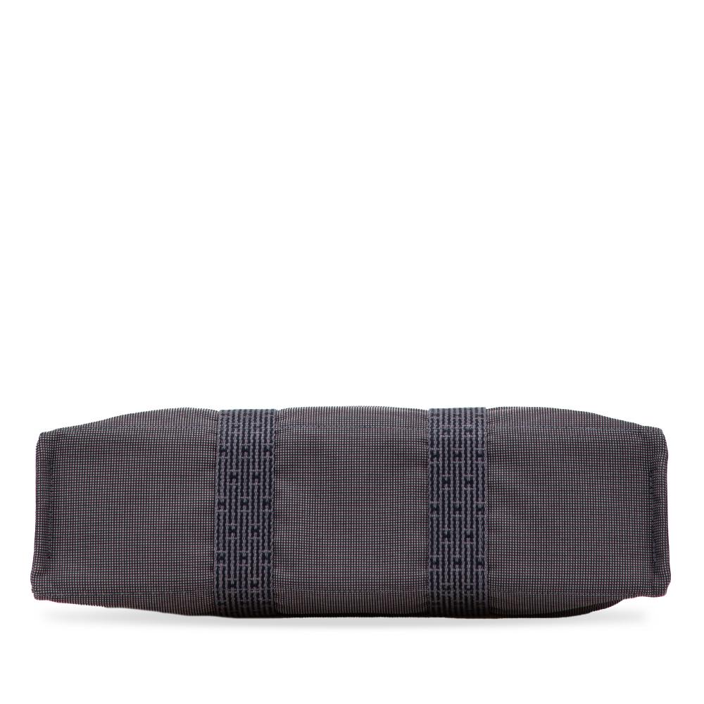 Hermès B Hermès Gray Dark Gray Canvas Fabric Herline MM France