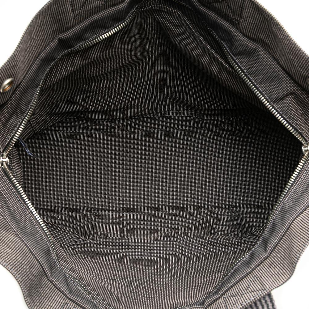 Hermès B Hermès Gray Dark Gray Canvas Fabric Herline MM France