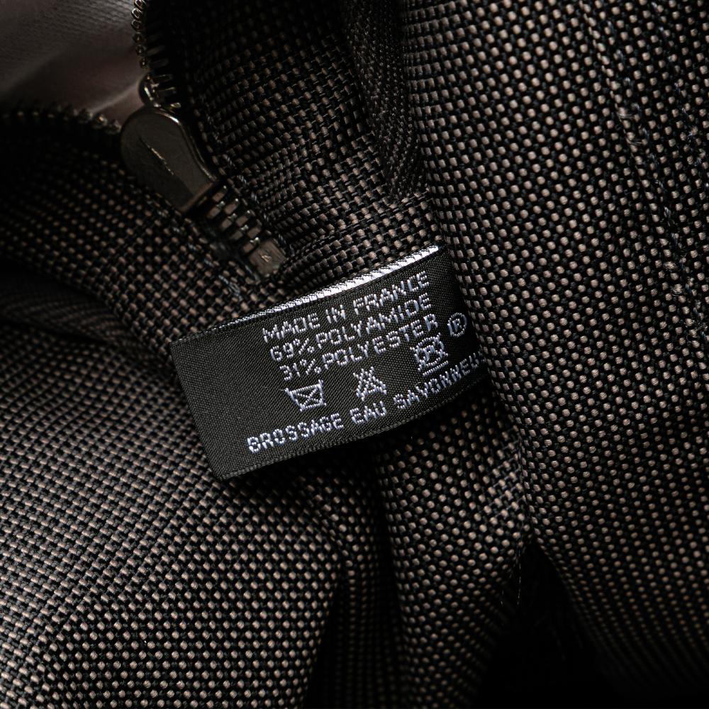 Hermès B Hermès Gray Dark Gray Canvas Fabric Herline MM France