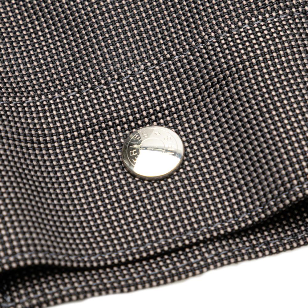 Hermès B Hermès Gray Dark Gray Canvas Fabric Herline MM France