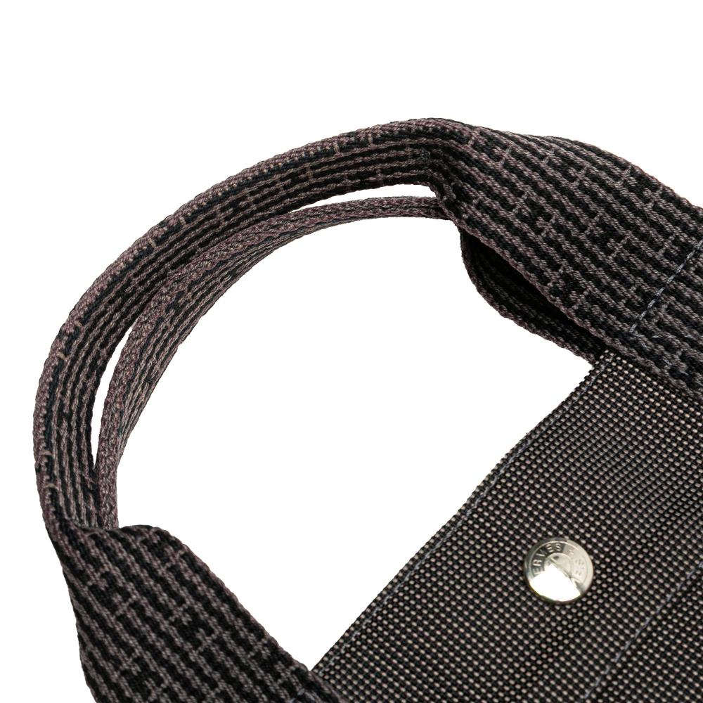 Hermès B Hermès Gray Dark Gray Canvas Fabric Herline MM France