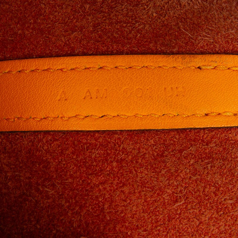 Hermès AB Hermès Brown with Yellow Mustard Calf Leather Bicolor Clemence Picotin Lock 22 France