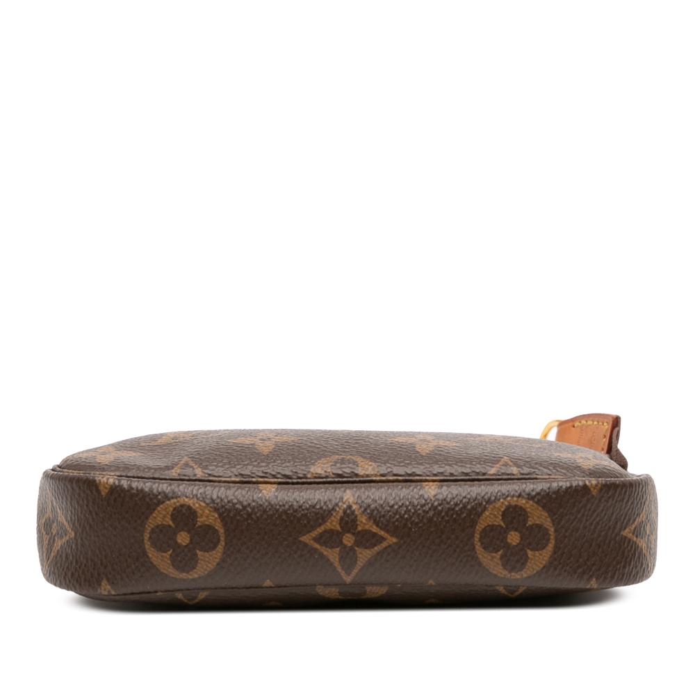 Louis Vuitton B Louis Vuitton Brown Monogram Canvas Fabric Monogram Mini Pochette Accessoires France