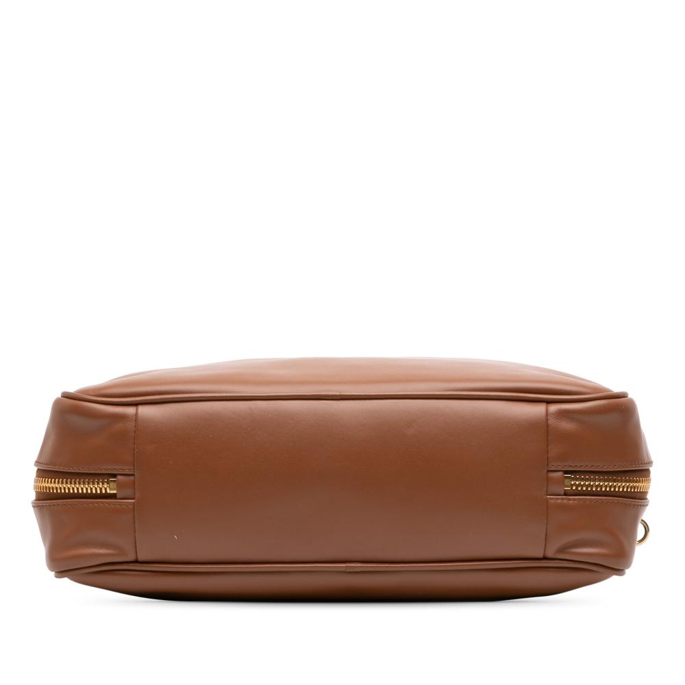 Miu Miu B Miu Miu Brown Calf Leather Large Soft Softy Beau Top Handle Bag Italy