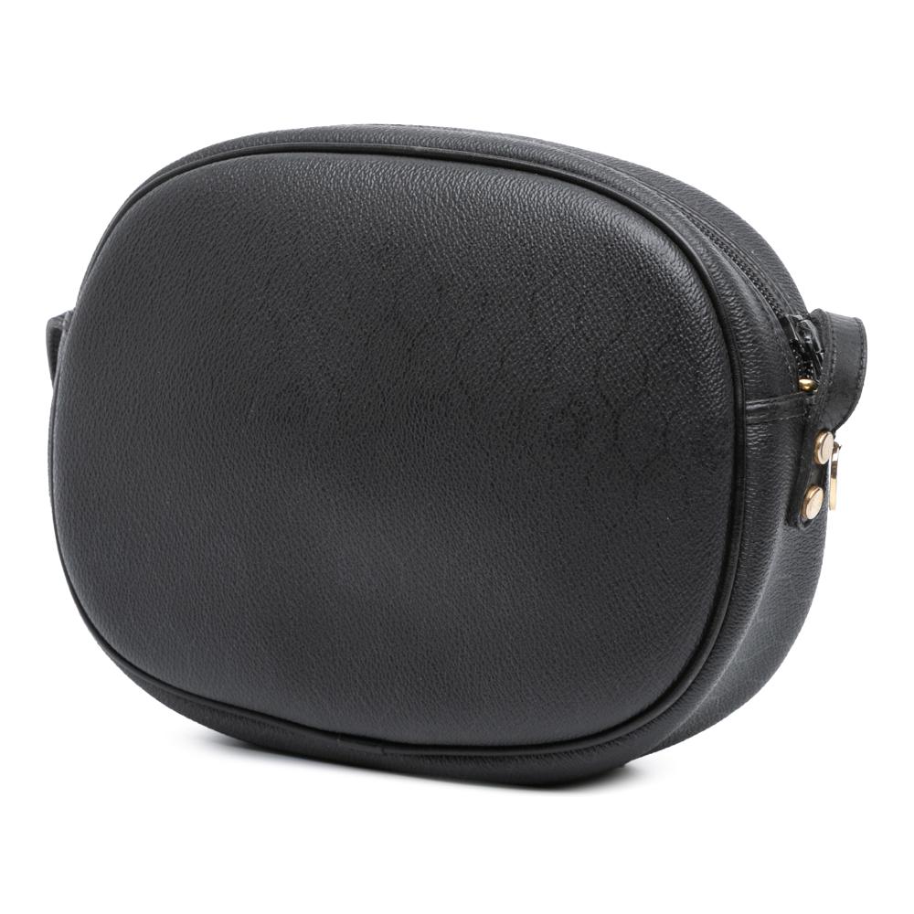 Christian Dior B Dior Black Coated Canvas Fabric Honeycomb Crossbody France