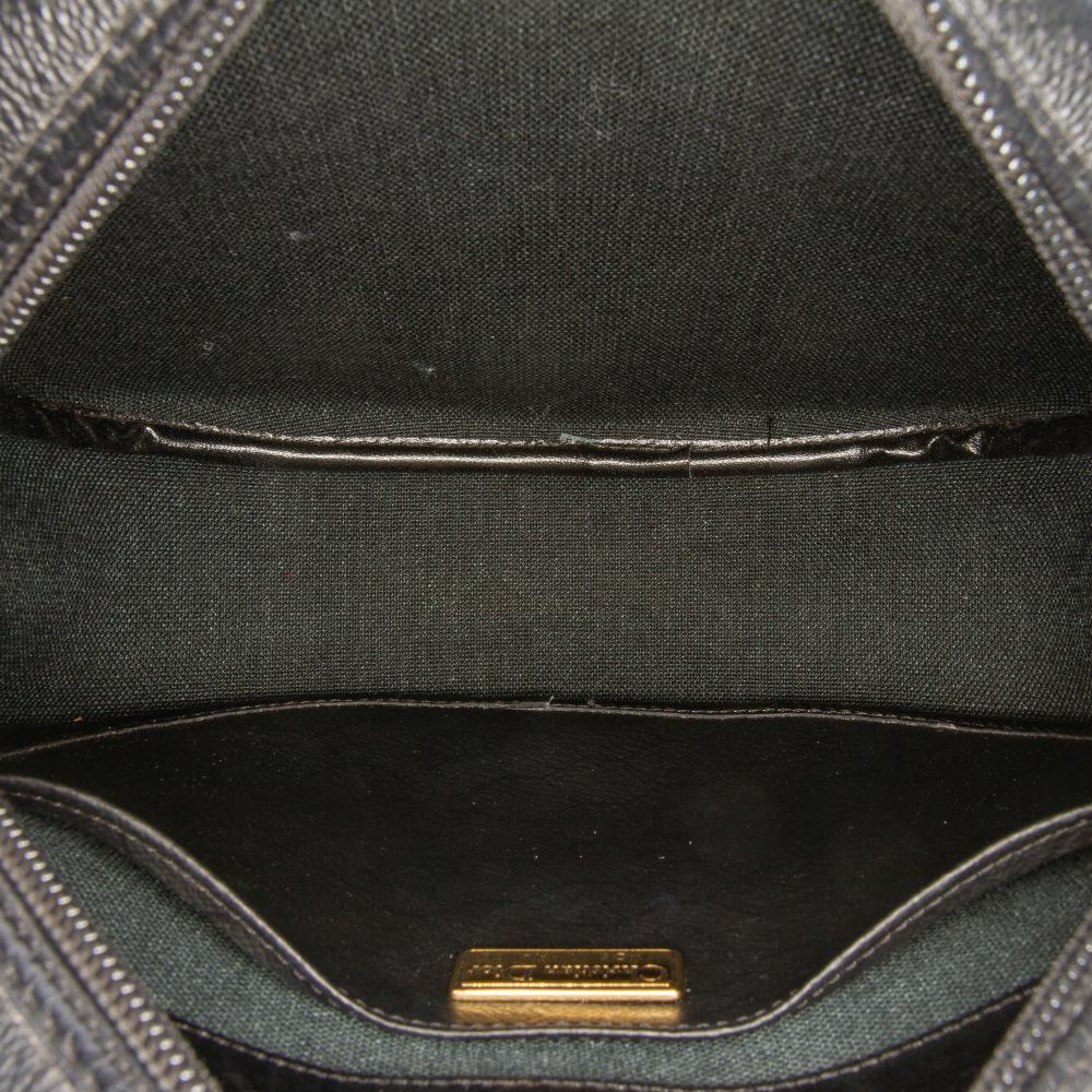 Christian Dior B Dior Black Coated Canvas Fabric Honeycomb Crossbody France