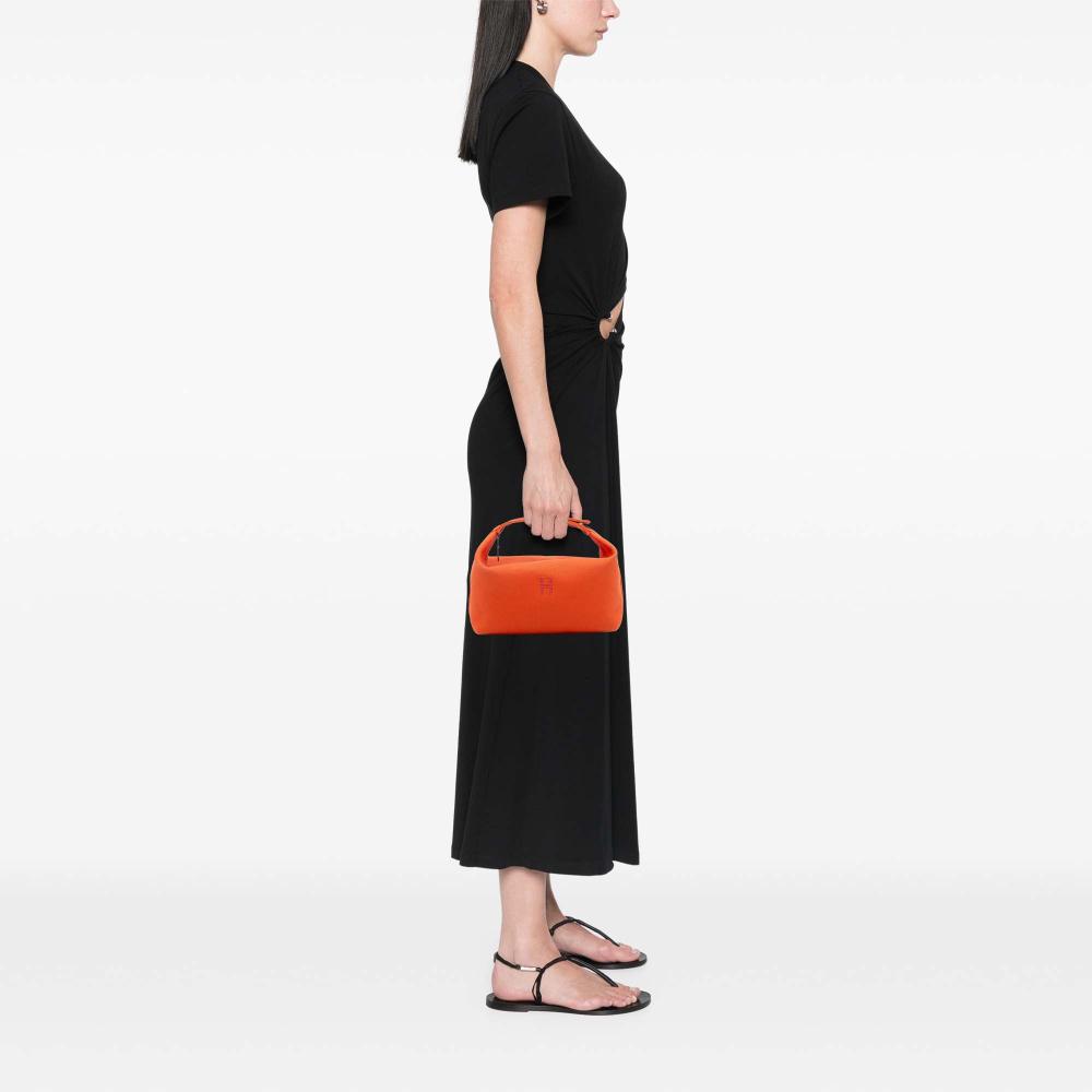 Hermès B Hermès Orange Dark Orange with Red Dark Red Canvas Fabric Large Toile Bride A Brac France