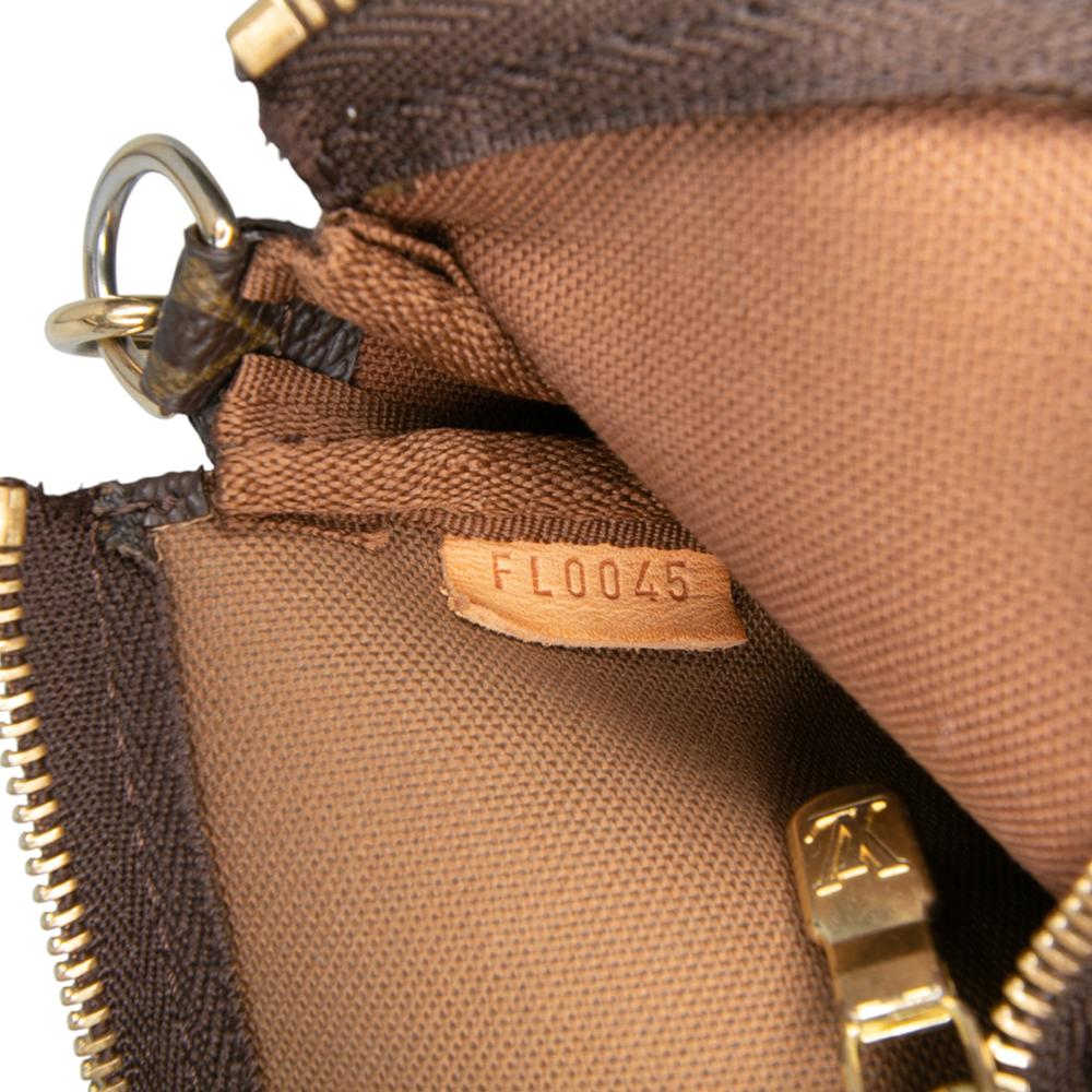 Louis Vuitton B Louis Vuitton Brown Monogram Canvas Fabric Monogram Mini Pochette Accessoires France
