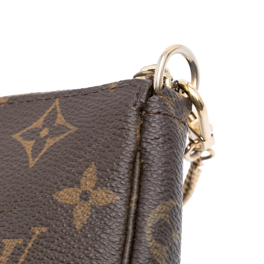 Louis Vuitton B Louis Vuitton Brown Monogram Canvas Fabric Monogram Mini Pochette Accessoires France