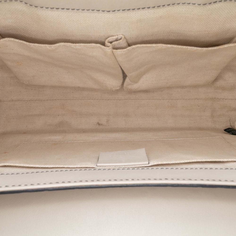 Gucci AB Gucci White Off White Calf Leather Medium Guccissima Emily Shoulder Bag Italy