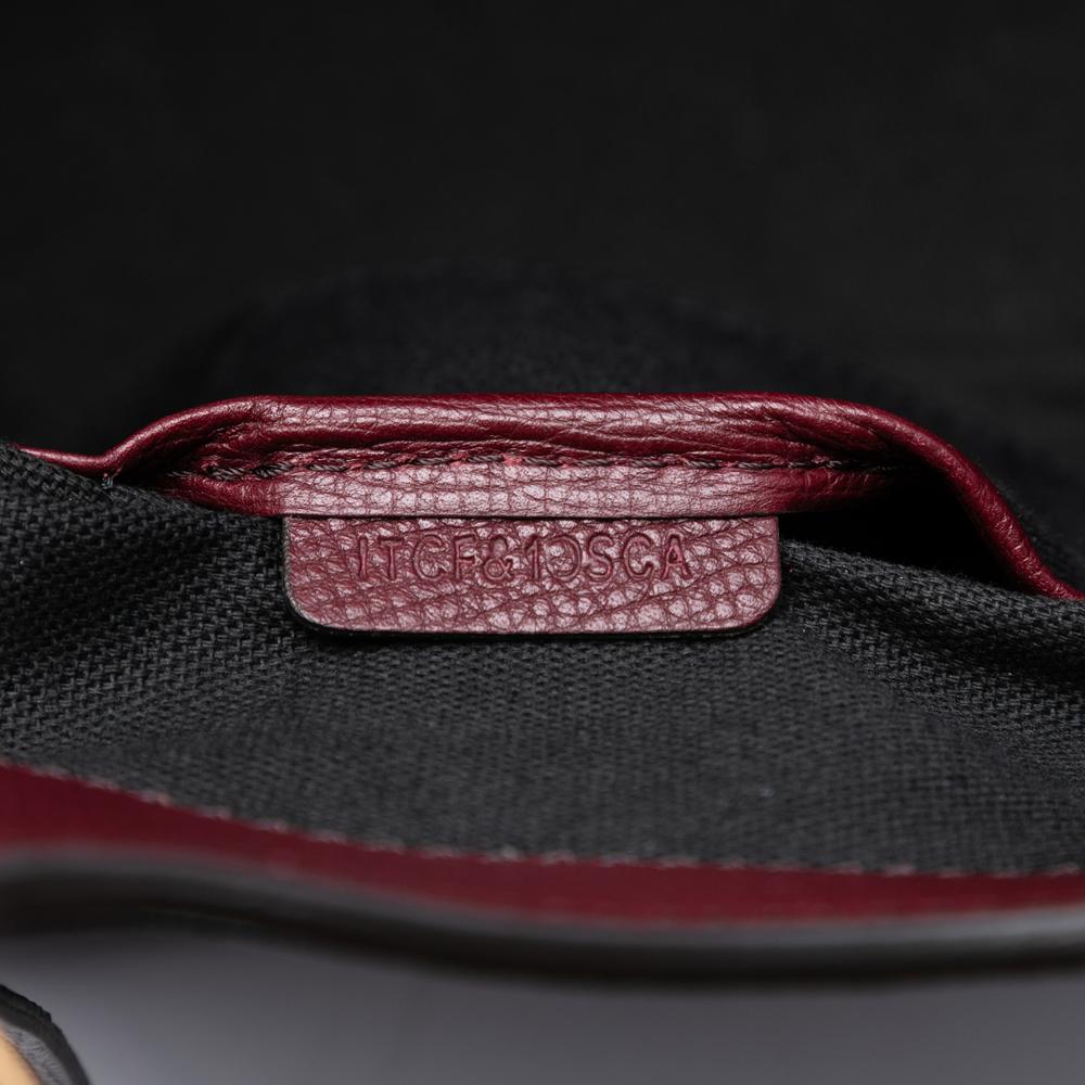 Burberry B Burberry Purple Magenta Calf Leather Grained skin and House Check Canvas Canterbury Tote Italy