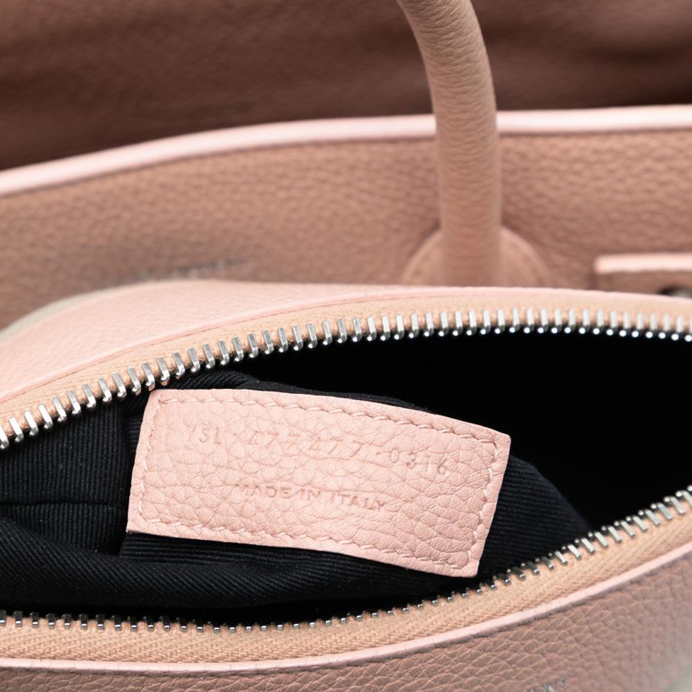 Saint Laurent B Saint Laurent Pink Light Pink Calf Leather Baby Grained skin Sac De Jour Satchel Italy