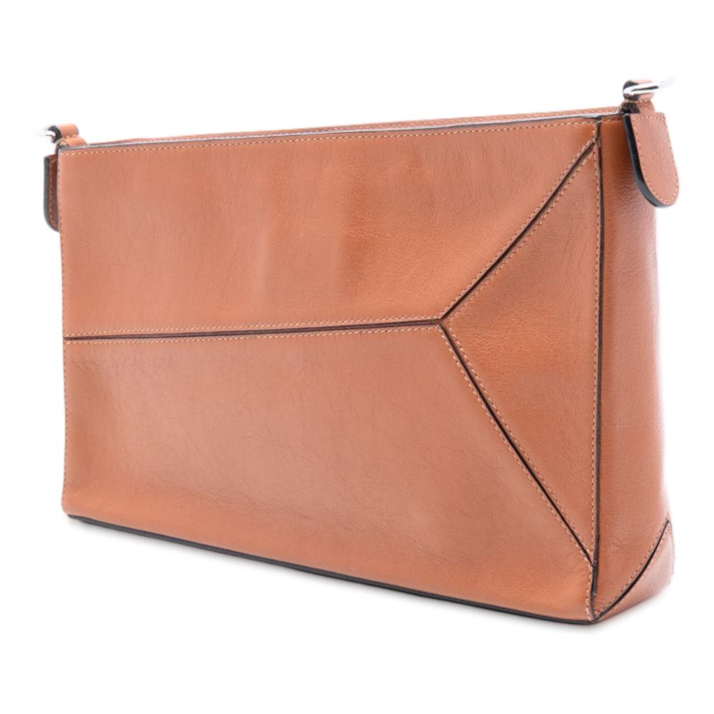 Loewe B LOEWE Brown Calf Leather Puzzle Clutch Spain