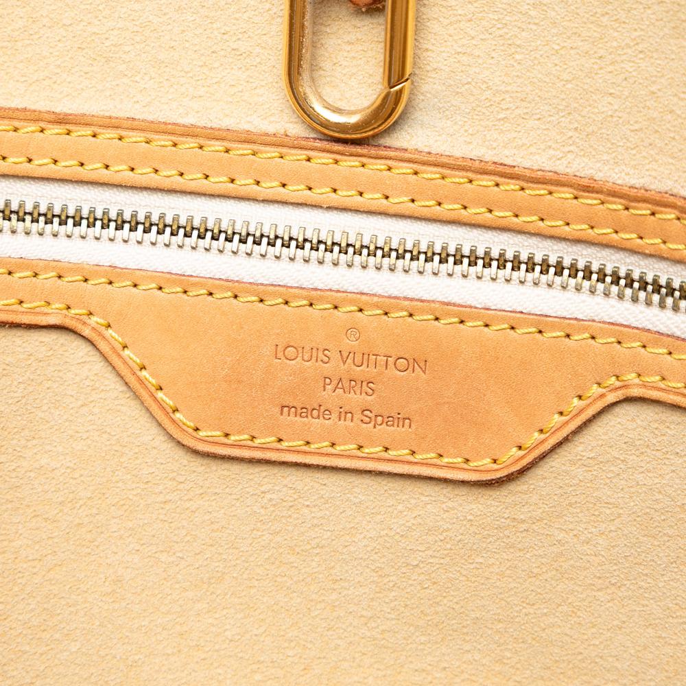 Louis Vuitton B Louis Vuitton White Damier Canvas Fabric Damier Azur Hampstead MM Spain