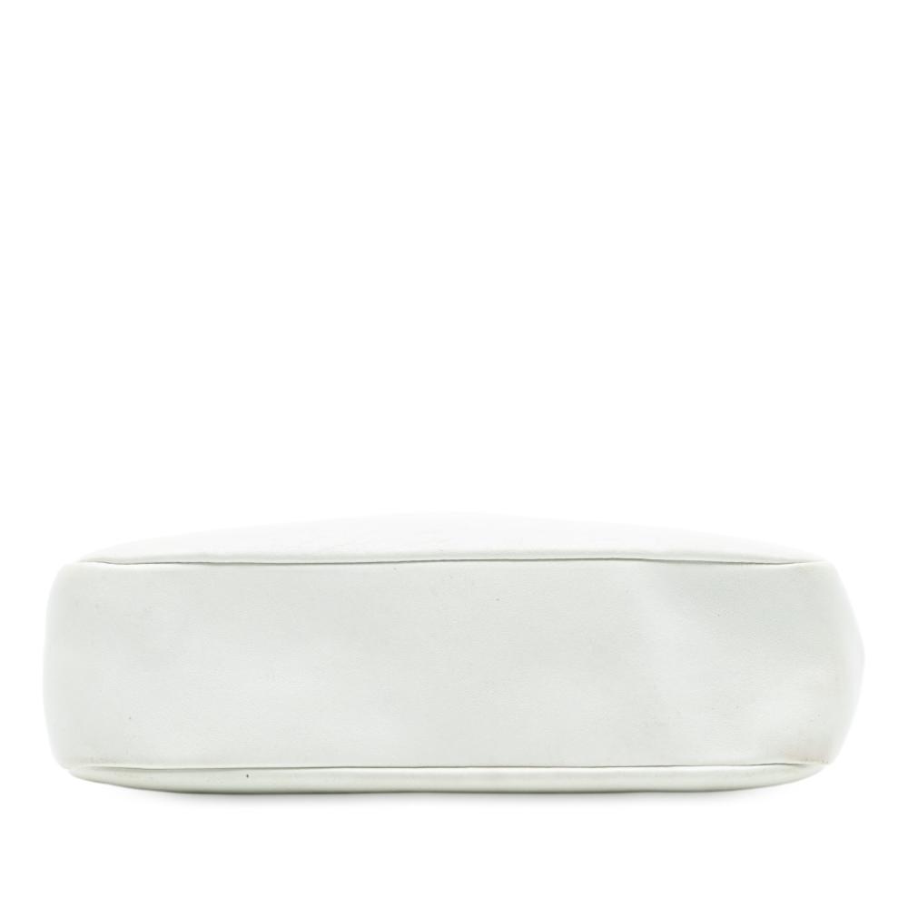 Saint Laurent B Saint Laurent White Lambskin Leather Leather Small Lambskin Monogram Lou Camera Bag Italy