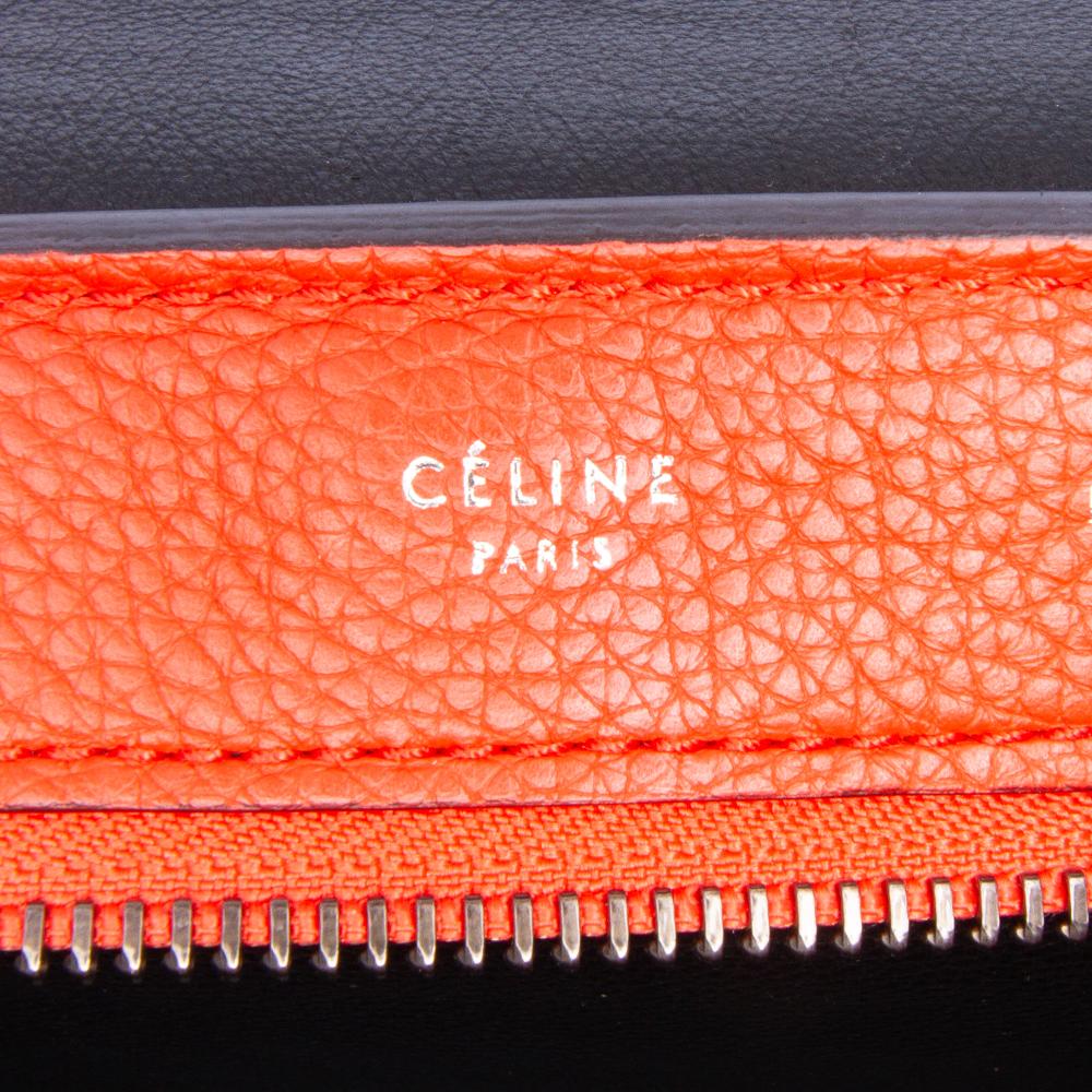 Celine AB Celine Red Calf Leather Medium Drummed skin and Suede Trapeze Satchel Italy