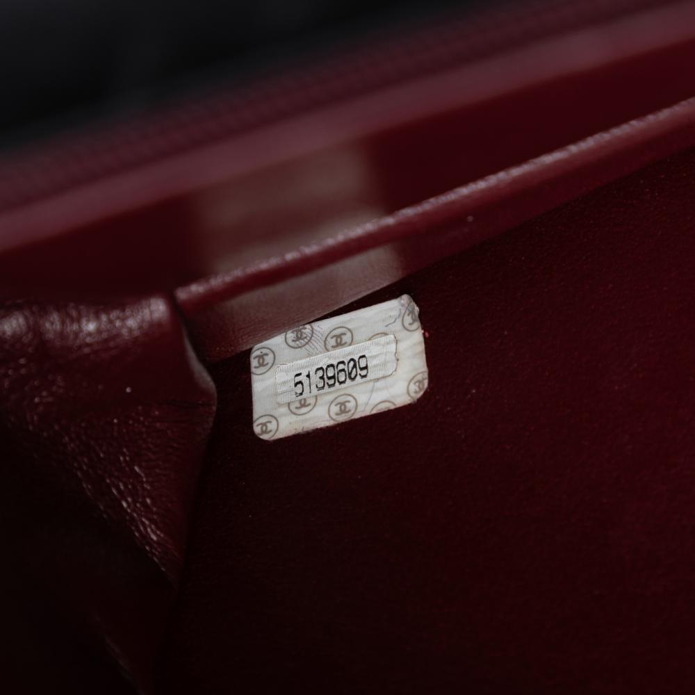 Chanel B Chanel Black Lambskin Leather Leather CC Quilted Lambskin Single Flap France