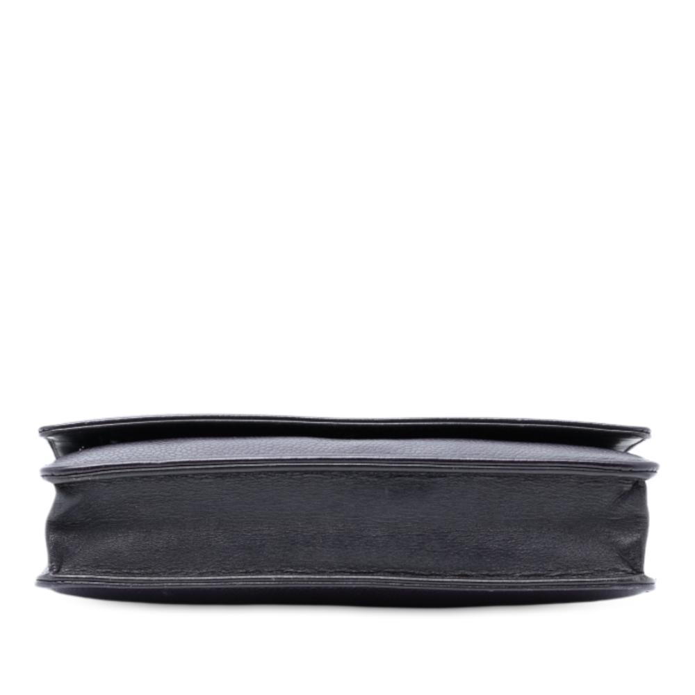 Chanel B Chanel Purple Plum Caviar Leather Leather CC Caviar Wallet On Chain Spain