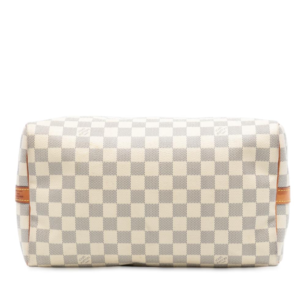 Louis Vuitton B Louis Vuitton White Damier Canvas Fabric Damier Azur Speedy Bandouliere 30 France