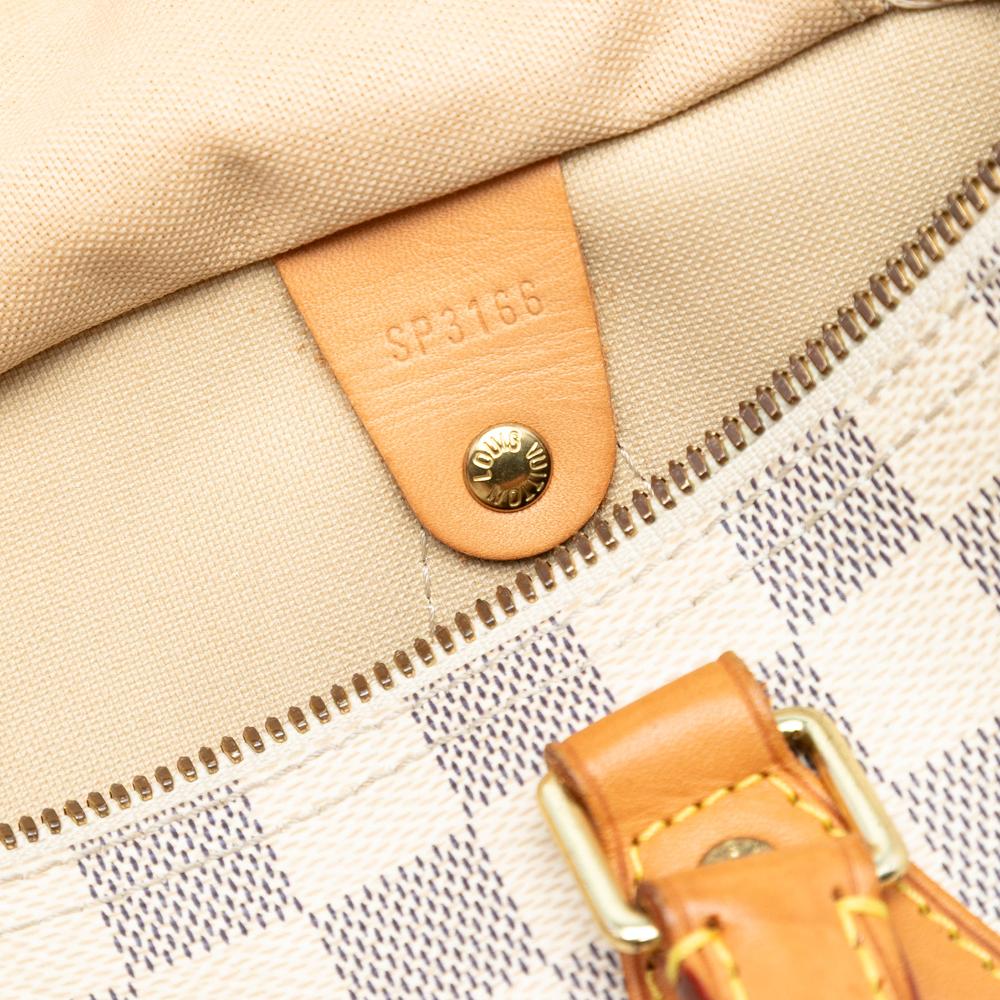 Louis Vuitton B Louis Vuitton White Damier Canvas Fabric Damier Azur Speedy Bandouliere 30 France