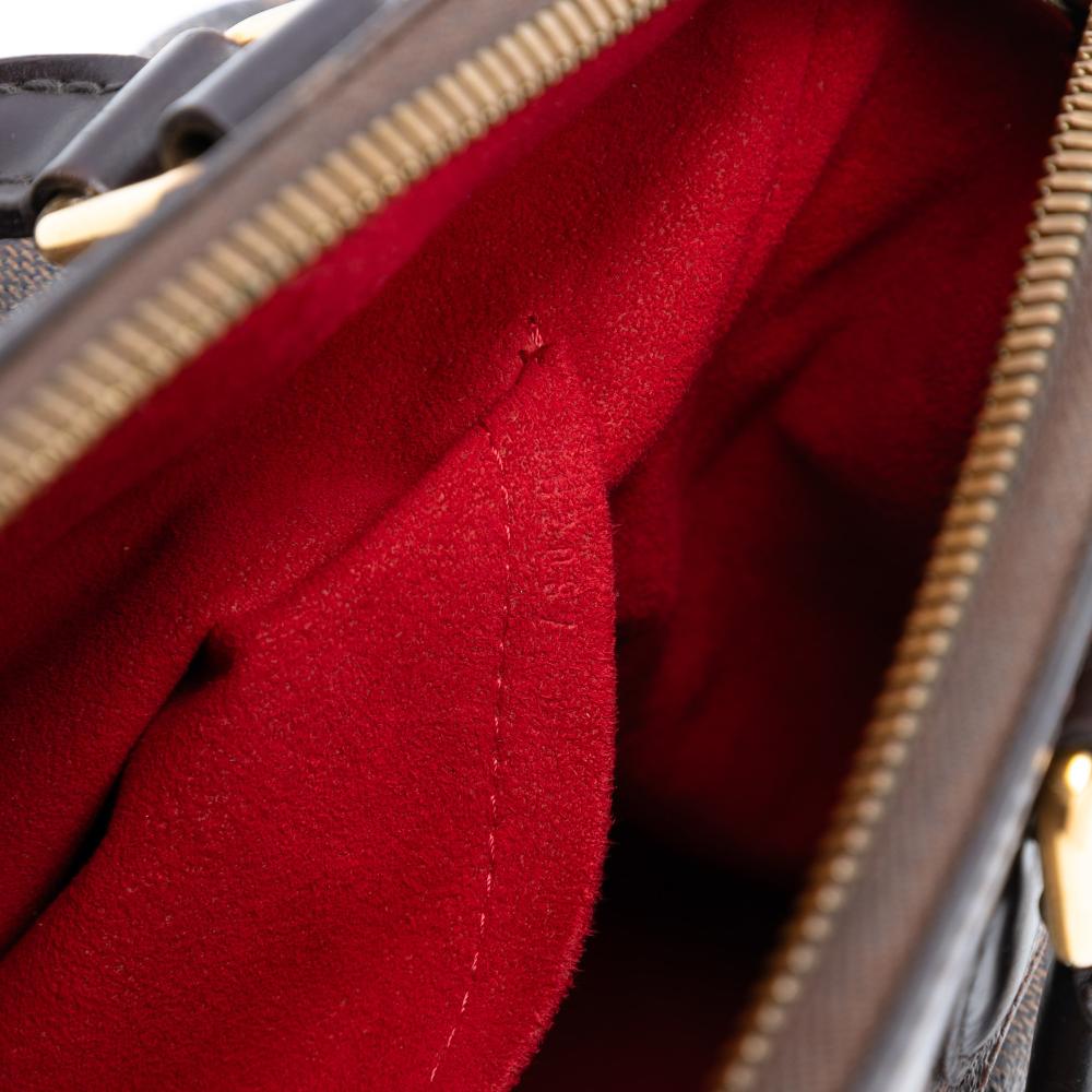 Louis Vuitton B Louis Vuitton Brown Damier Canvas Fabric Damier Ebene Trevi PM France