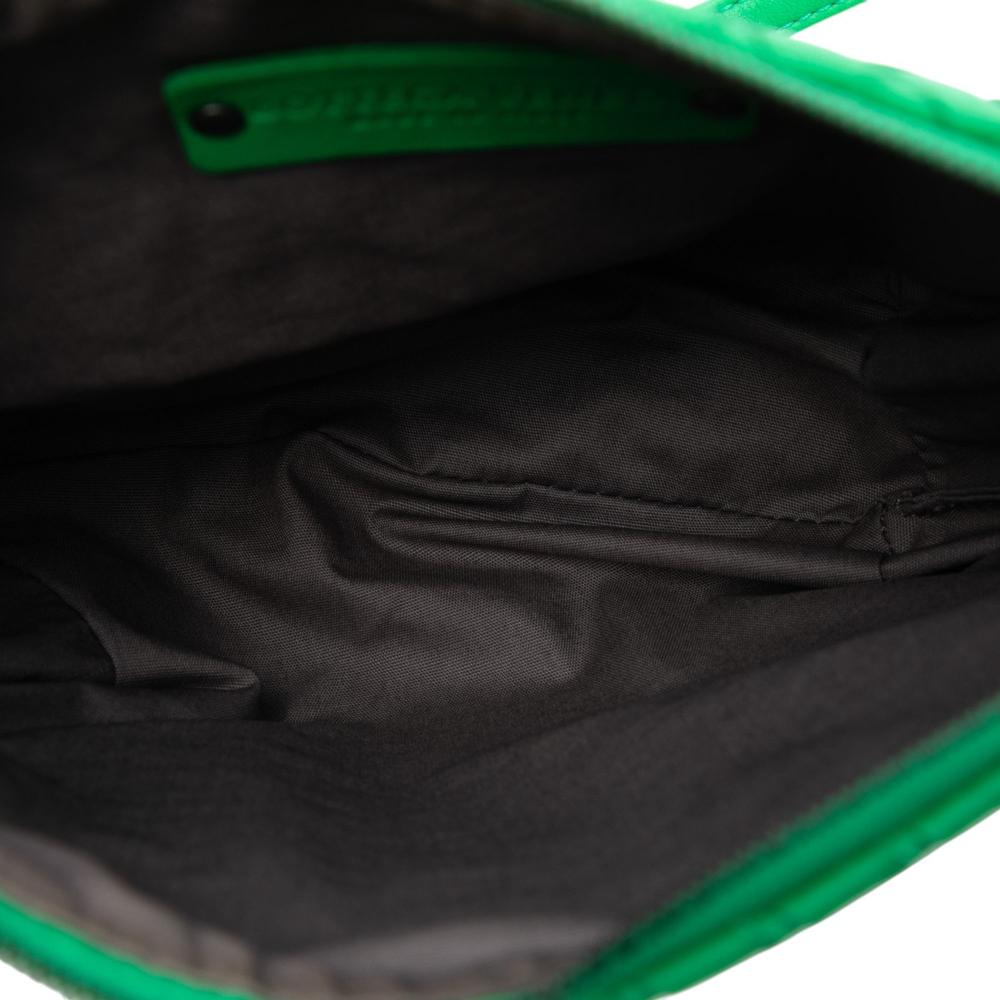 Bottega Veneta AB Bottega Veneta Green Nappa Leather Leather Nappa Intrecciato Shoulder Bag Italy