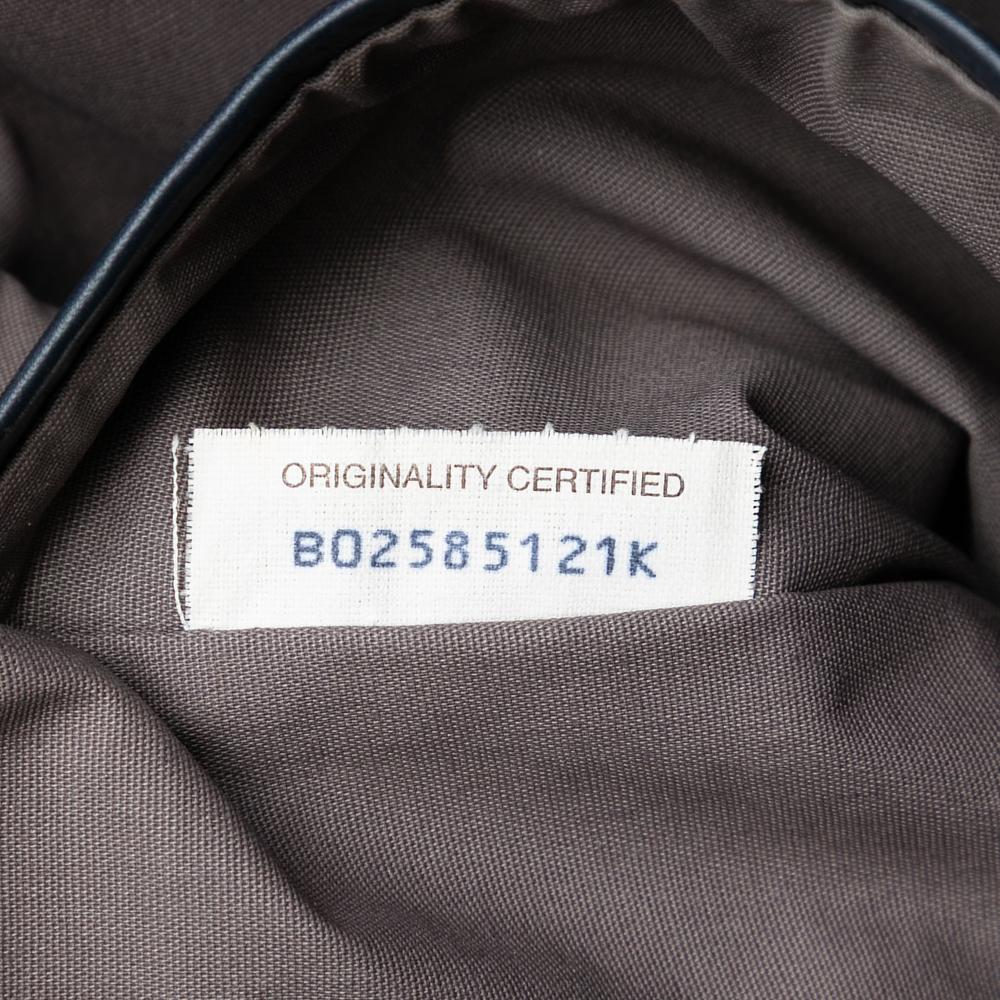 Bottega Veneta B Bottega Veneta Blue Navy Nappa Leather Leather Nappa Intrecciato Business Bag Italy