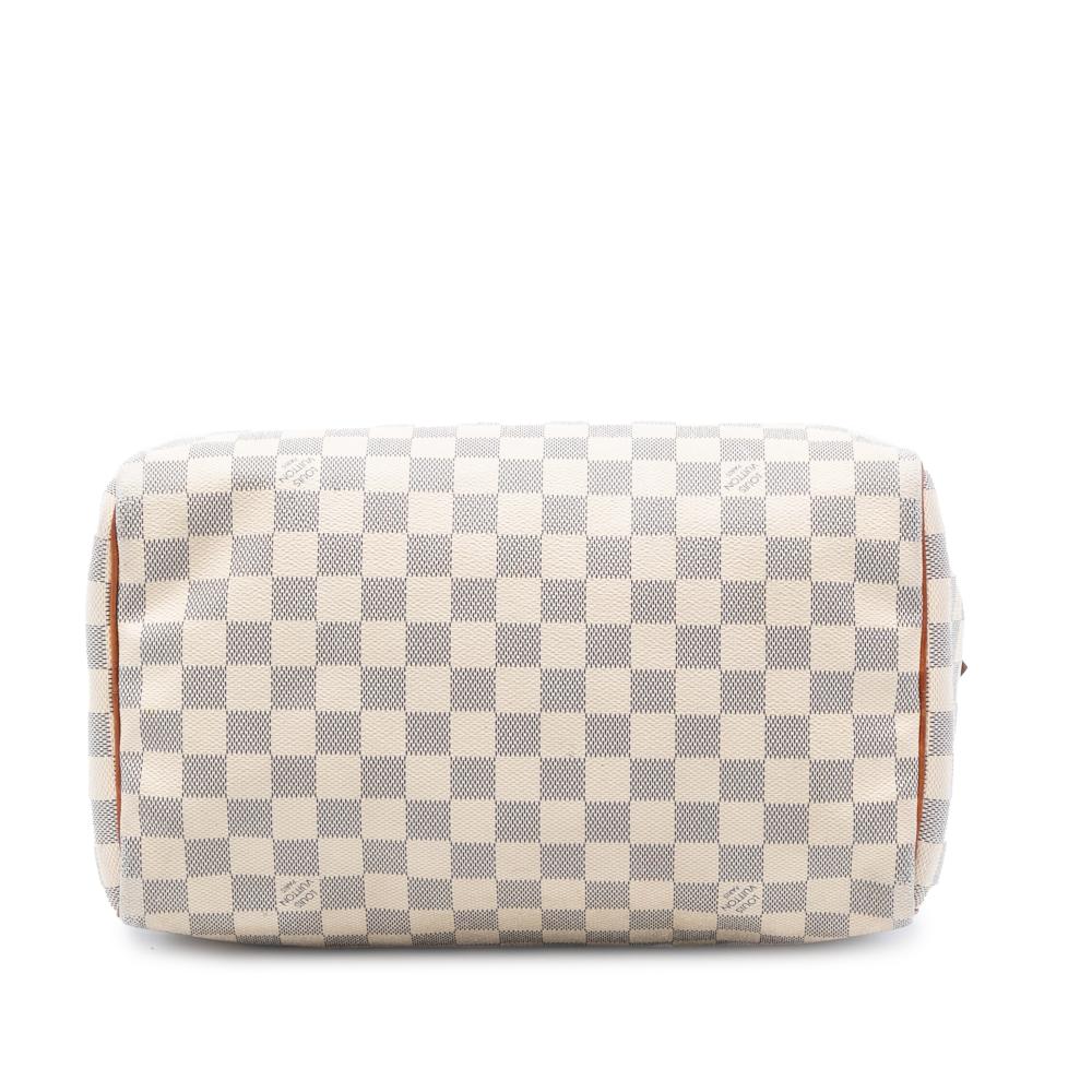 Louis Vuitton B Louis Vuitton White Damier Canvas Fabric Damier Azur Speedy 30 France