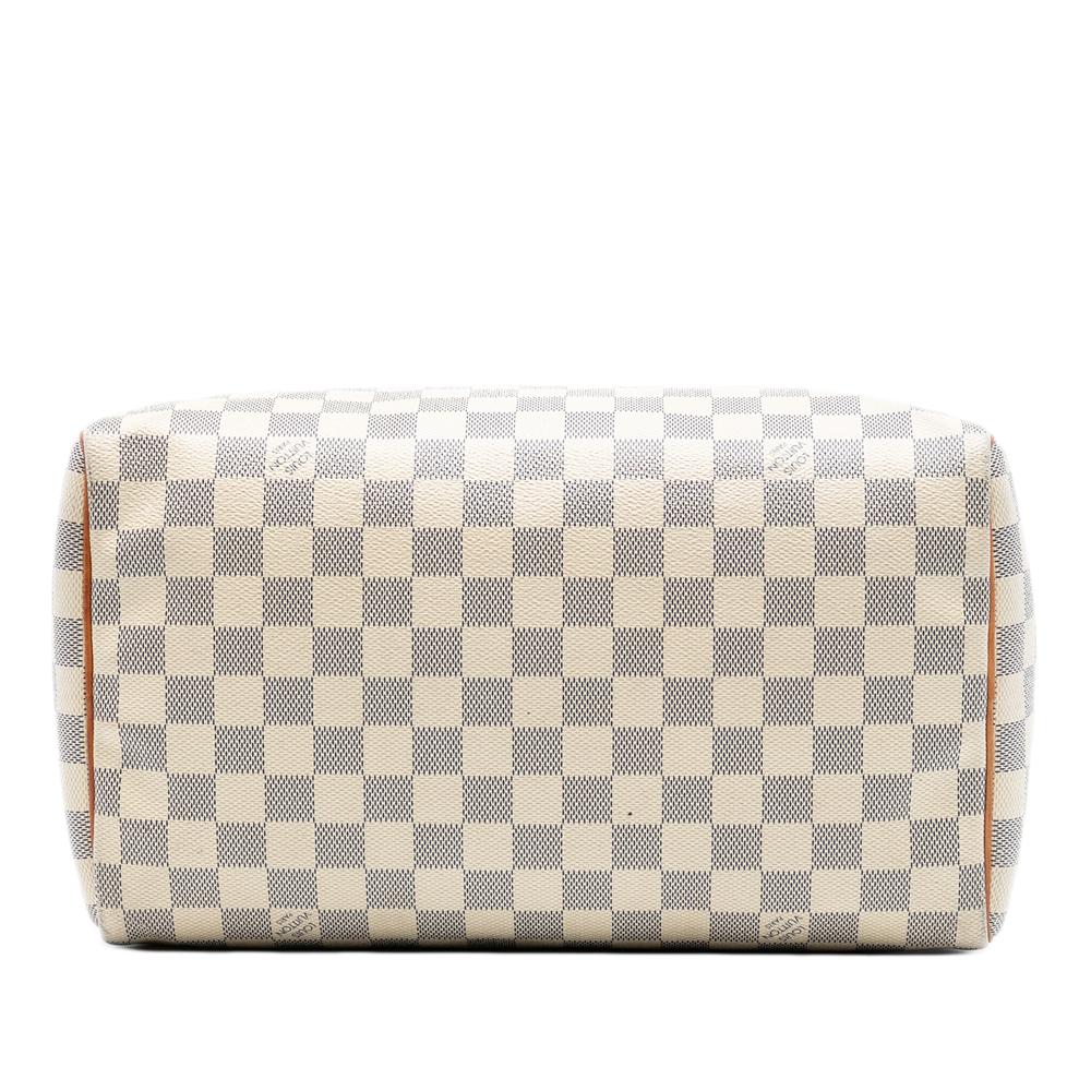 Louis Vuitton B Louis Vuitton White Damier Canvas Fabric Damier Azur Speedy 30 France