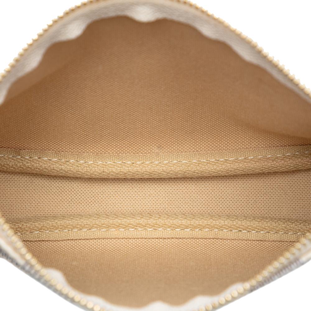 Louis Vuitton AB Louis Vuitton White Damier Canvas Fabric Damier Azur Mini Pochette Accessoires France