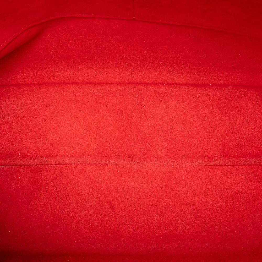 Louis Vuitton B Louis Vuitton Brown with Red Monogram Canvas Fabric Monogram Estrela MM France