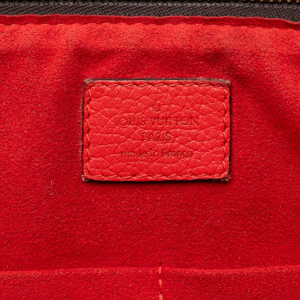 Louis Vuitton B Louis Vuitton Brown with Red Monogram Canvas Fabric Monogram Estrela MM France