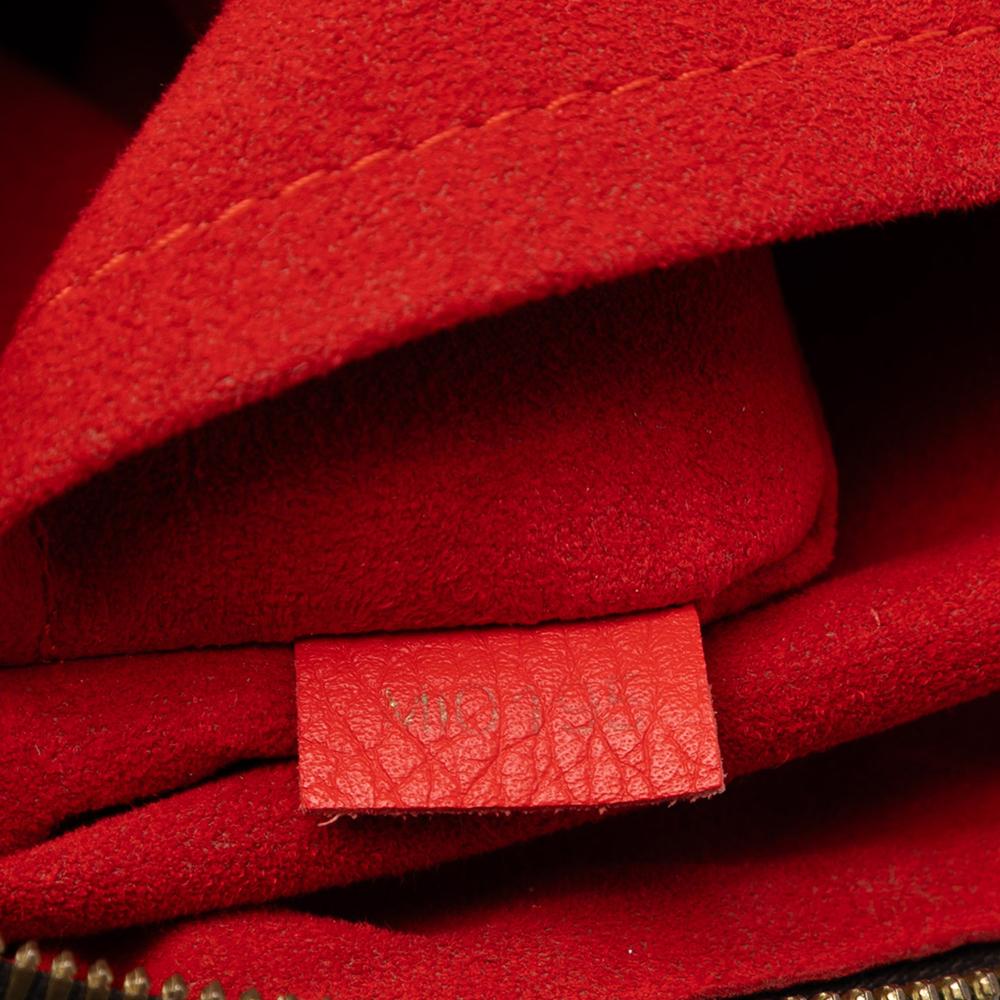 Louis Vuitton B Louis Vuitton Brown with Red Monogram Canvas Fabric Monogram Estrela MM France