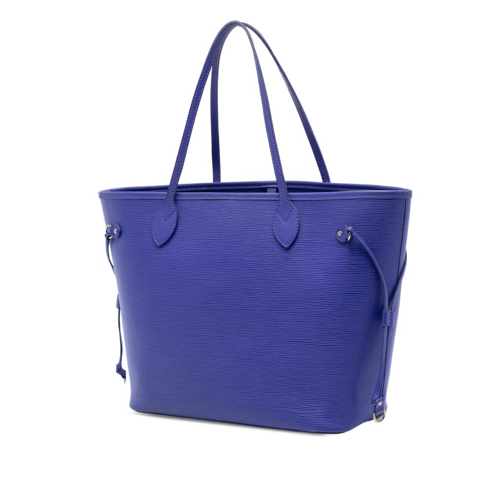 Louis Vuitton B Louis Vuitton Blue Epi Leather Leather Epi Neverfull MM Spain