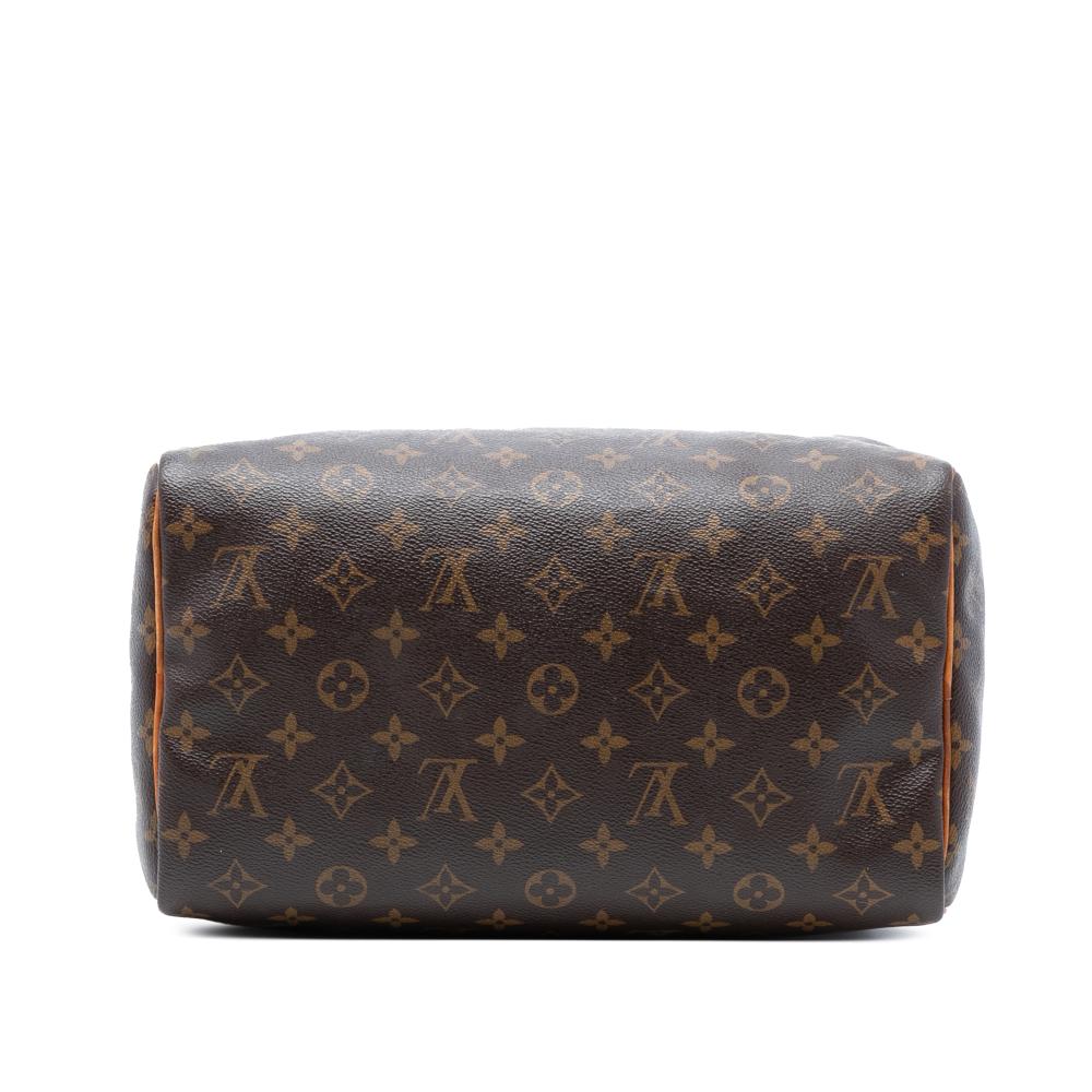 Louis Vuitton B Louis Vuitton Brown Monogram Canvas Fabric Monogram Speedy 30 France