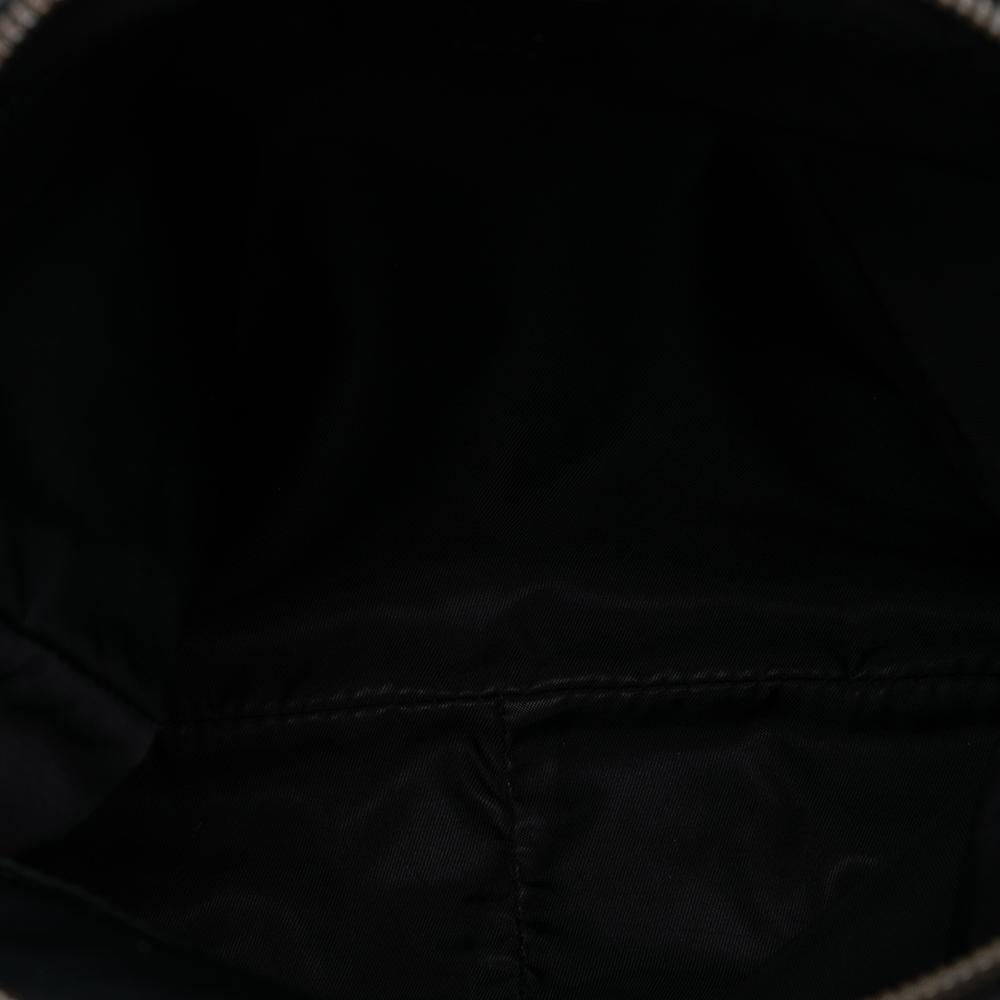 Gucci B Gucci Black Nylon Fabric Guccissima Trimmed Crossbody Italy