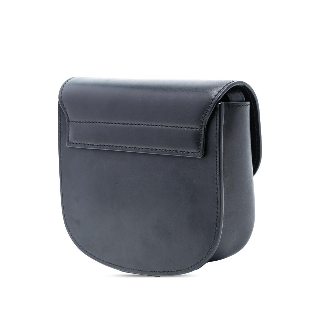 Saint Laurent B Saint Laurent Black Calf Leather Small Monogram Kaia Crossbody Italy