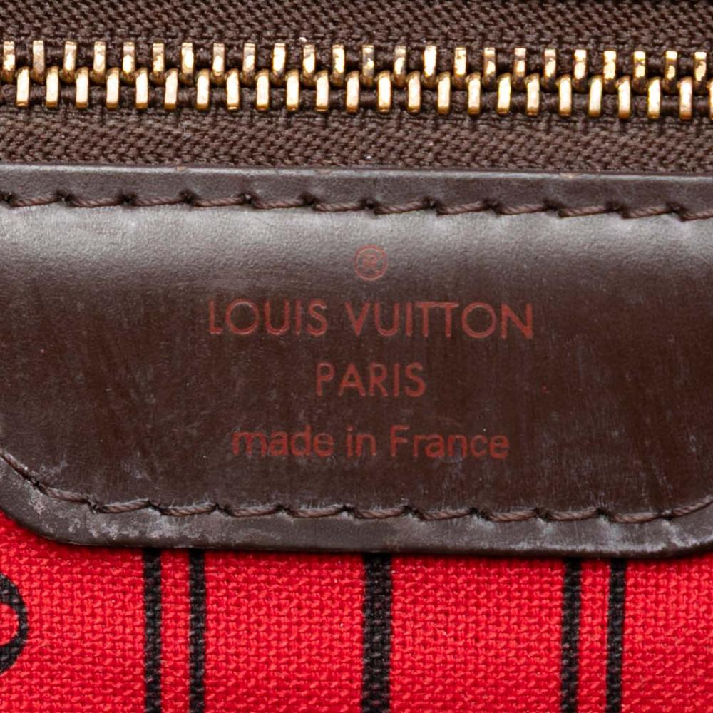 Louis Vuitton B Louis Vuitton Brown Damier Canvas Fabric Damier Ebene Neverfull GM France