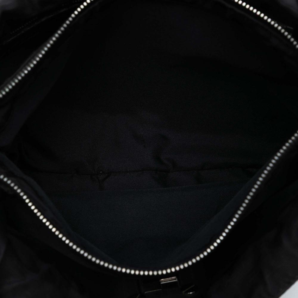 Fendi B Fendi Black Canvas Fabric Zucca Shoulder Bag Italy