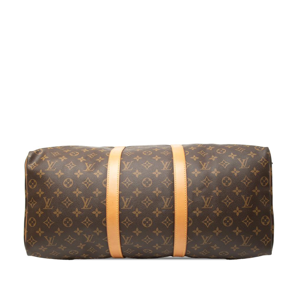 Louis Vuitton B Louis Vuitton Brown Monogram Canvas Fabric Monogram Keepall 50 France