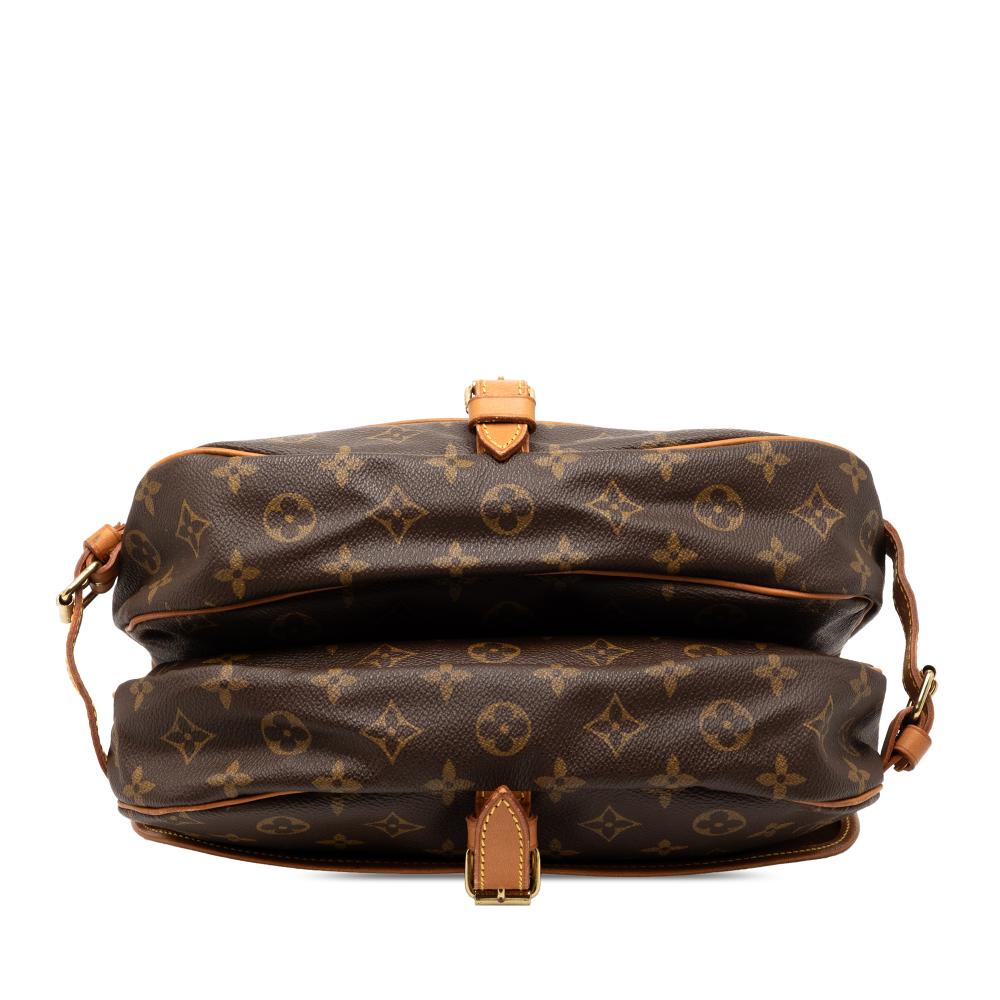 Louis Vuitton B Louis Vuitton Brown Monogram Canvas Fabric Monogram Saumur 30 France