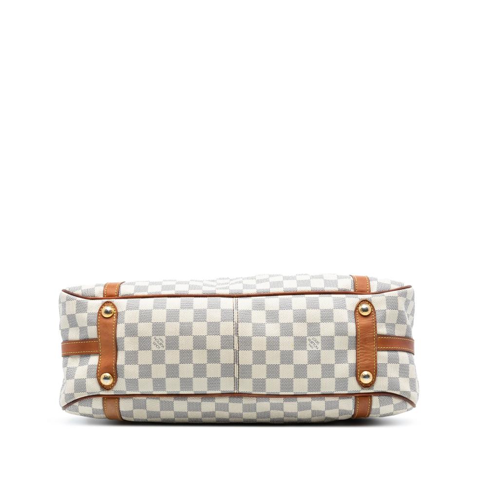 Louis Vuitton B Louis Vuitton White Damier Canvas Fabric Damier Azur Stresa GM France