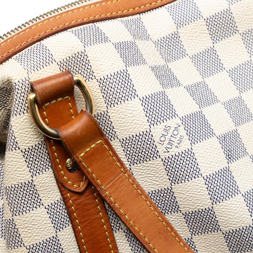 Louis Vuitton B Louis Vuitton White Damier Canvas Fabric Damier Azur Stresa GM France