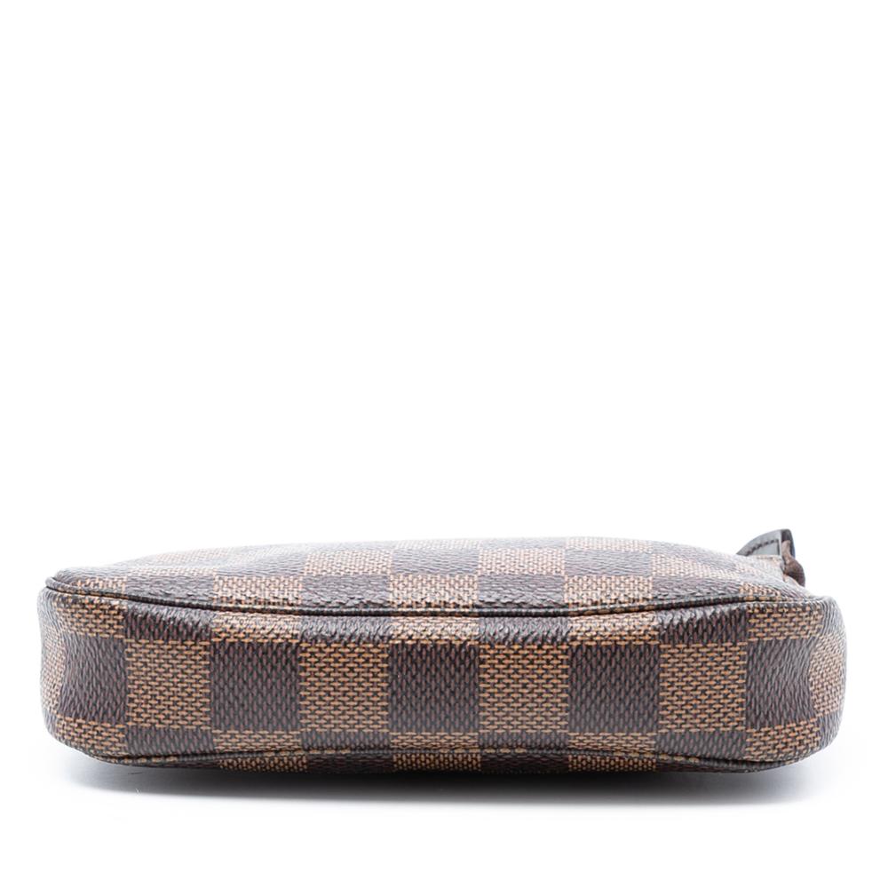 Louis Vuitton B Louis Vuitton Brown Damier Canvas Fabric Damier Ebene Mini Pochette Accessoires France