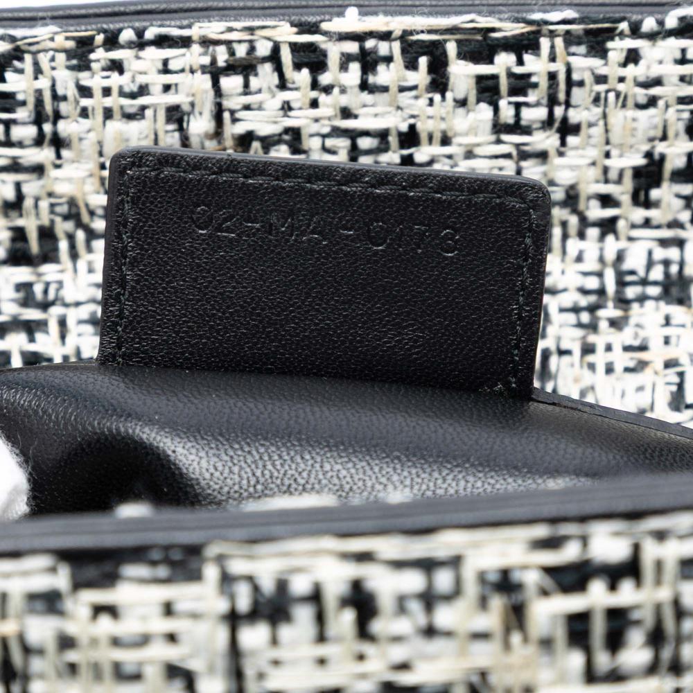 Christian Dior AB Dior White Tweed Fabric Medium Lady Dior Italy